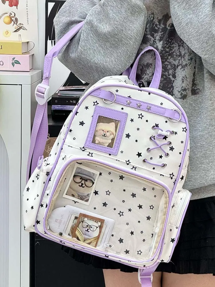 Kawaii Starry Harajuku Pastel Ita Backpack