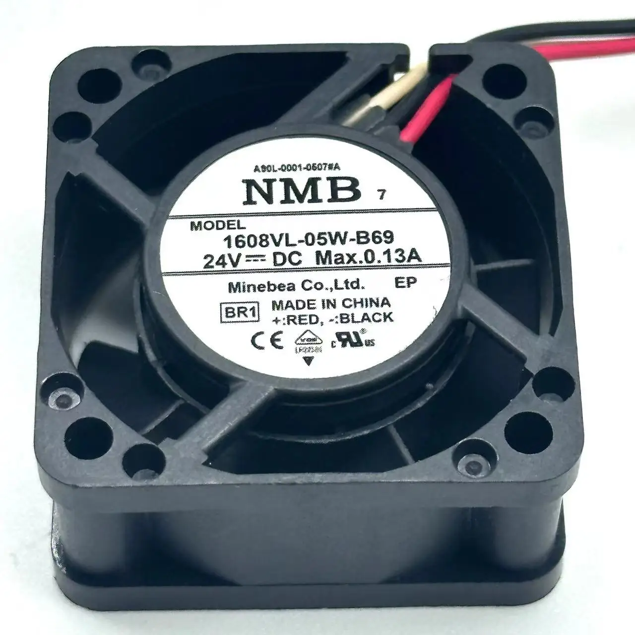 NMB-MAT 1608VL-05W-B69 BR1 DC 24V 0.13A 40x40x20mm Server Cooling Fan