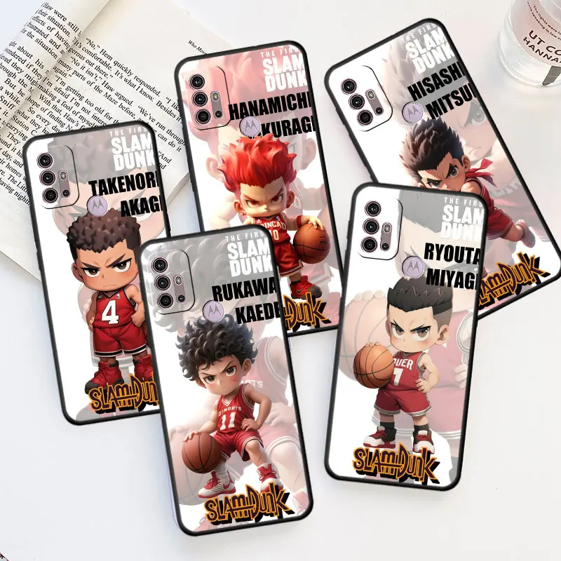 phone Cases for Motorola Moto G22 G51 5G case G30 G9 Power 30 G73 G32 G200 fundas Antiscratch cover Cool Cute Basketball Player