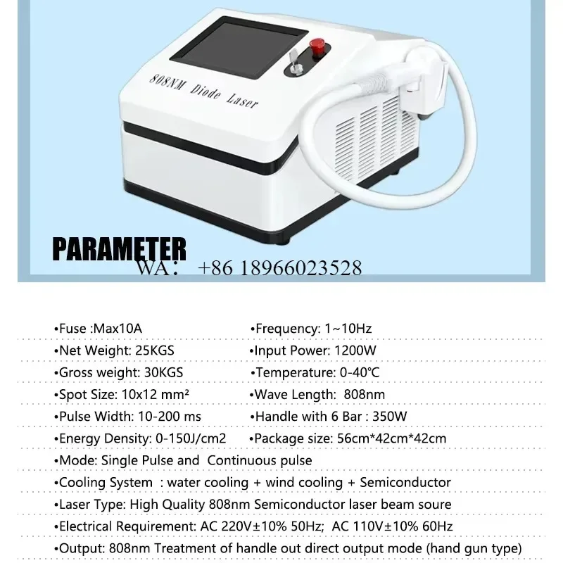 WMWMNU Newest 808nm Diode Rejuvenation Device for Beauty Salon
