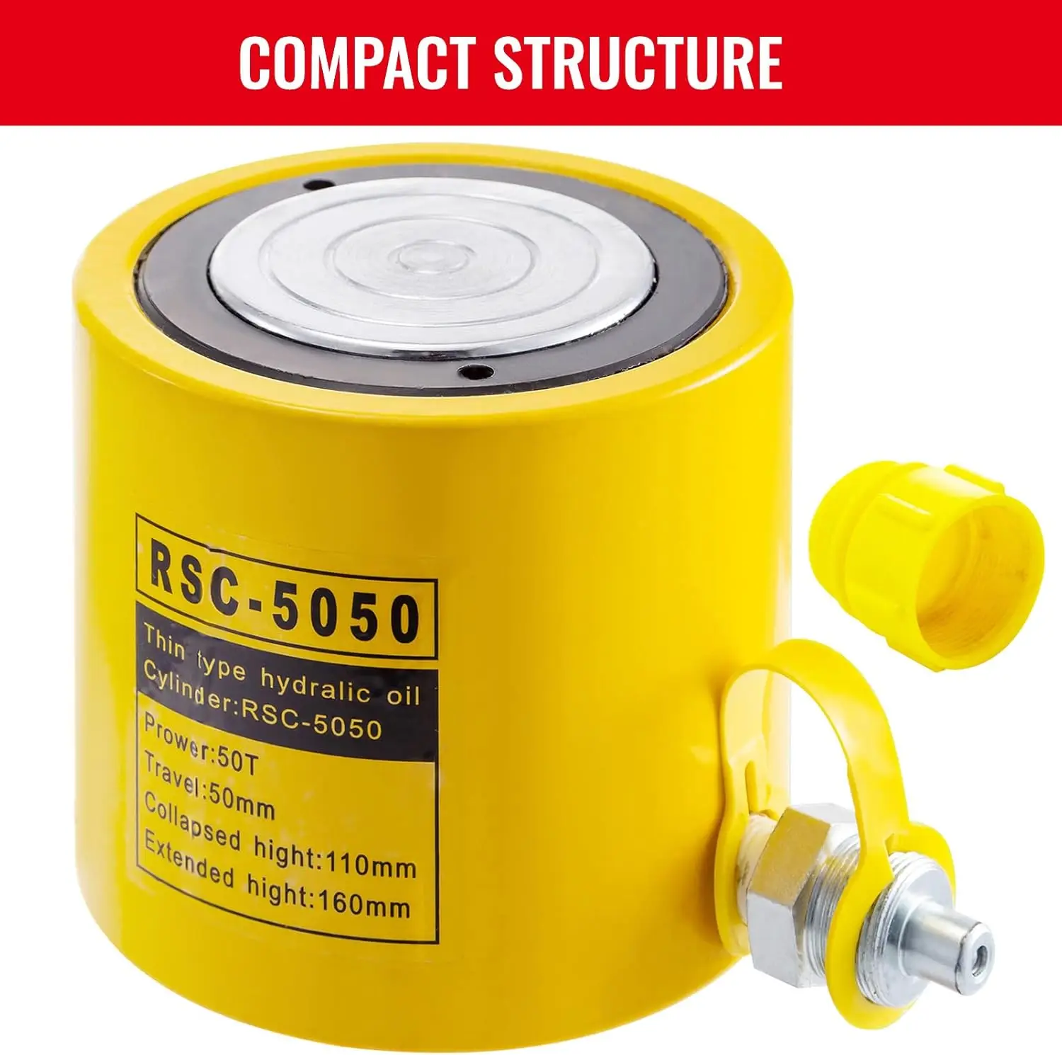 50T 2 "السكتة الدماغية أسطوانة هيدروليكية واحدة المفعول جاك رام #5