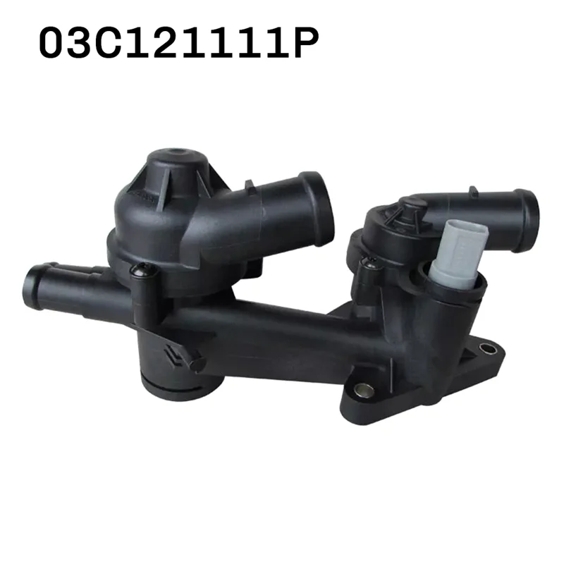 03C121111P 冷却剤サーモスタットハウジング A1 シートイビサ V シュコダ VW ゴルフ V トゥーラン 1T3 ティグアナジェッタ III 1K2