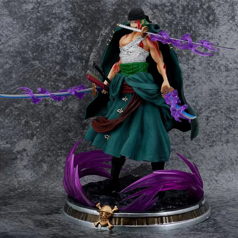 Figura de acción de Sauron de 21 cm, moldeada a mano, edición especial GK de tres espadas, estilo stunt.