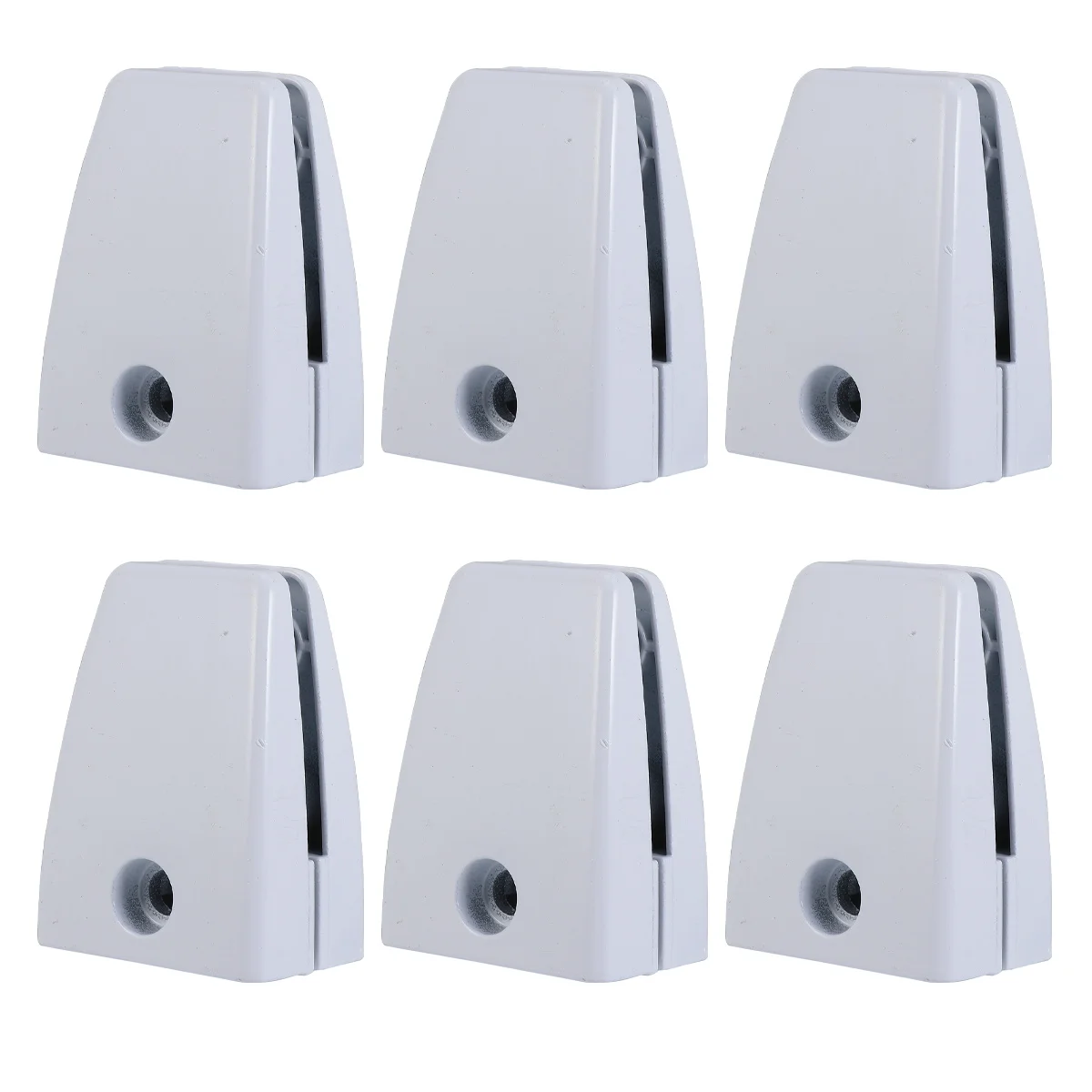 

6pcs Aluminum Alloy Desktop Glass Clamp Bracket Adjustable For 2-15Mm Panels Office Privacy Screen Divider Support Glass Holder