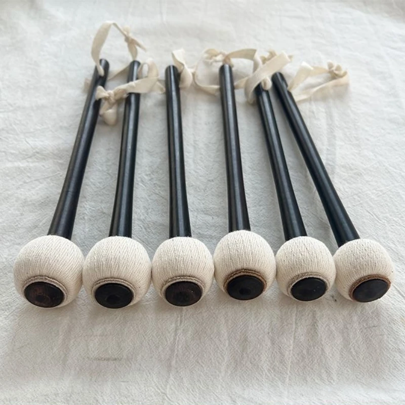 Ebony Gong Hammer Handmade Gong Stick Professional Smooth Copper Gongs Specific Wooden Mallet Percussion Instrument Accessories