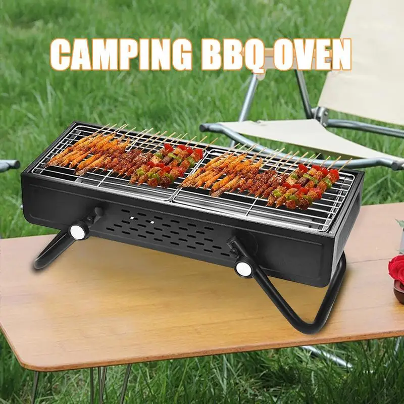 New Foldable Charcoal Camping Barbecue Oven 2-6 people Large BBQ Barbecue Grill Portable Charcoal Outdoor Camping Picnic Burner