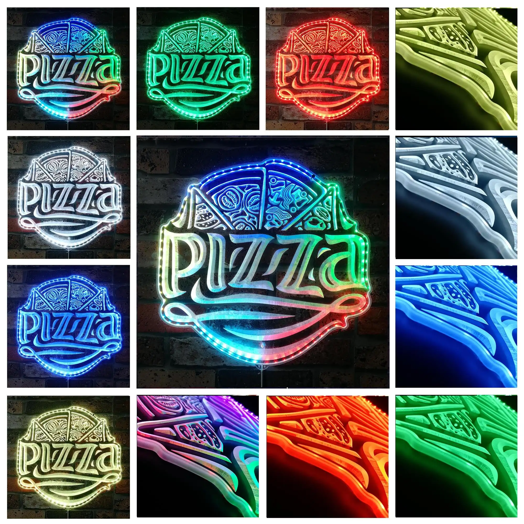 

Pizza by the Slice Open RGB Dynamic Glam LED Sign st06-fnd-i0250