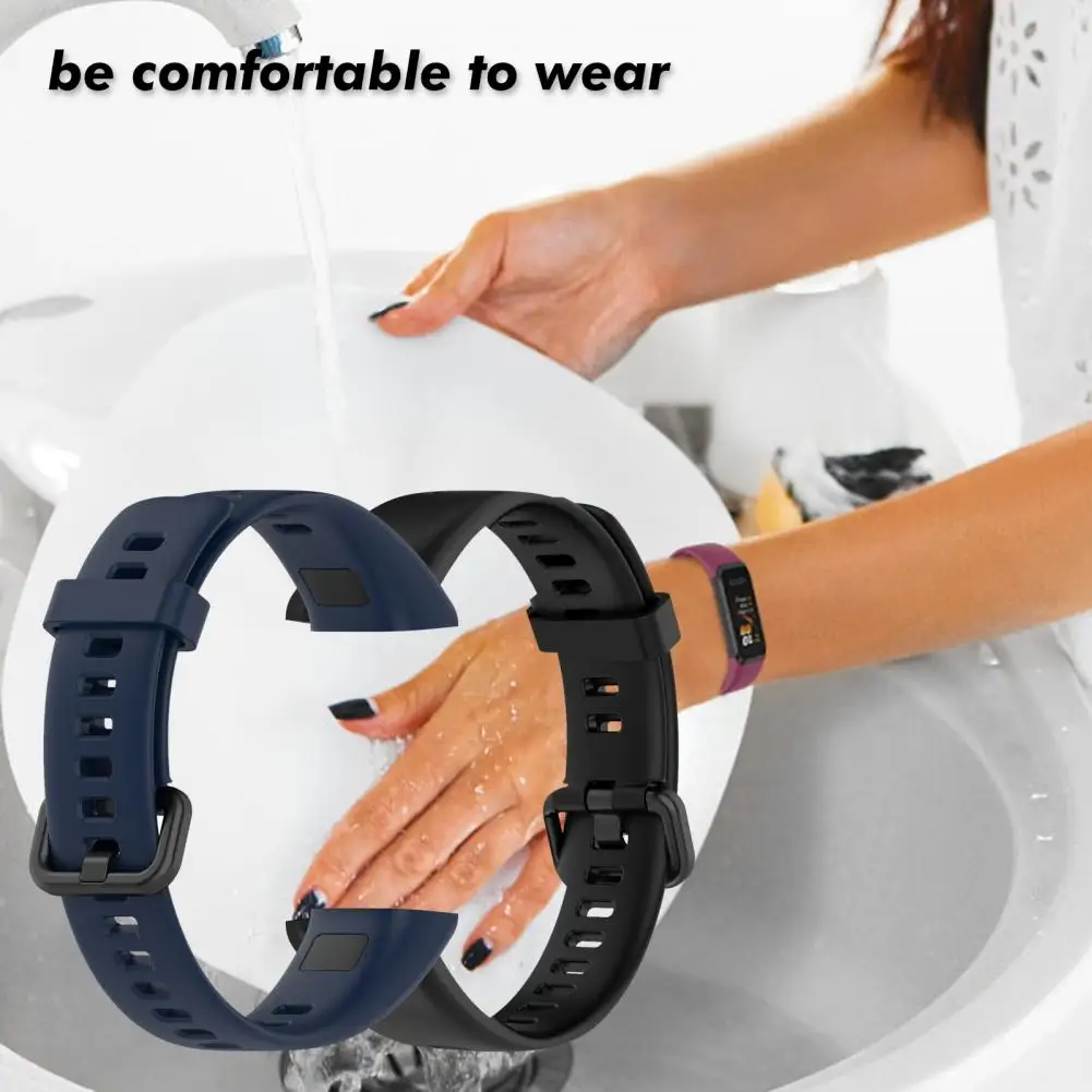 Wristband Reusable Lightweight Comfortable Replacement Silicone Sport Wrist Band   Watch Band   for Huawei Band 4 ADS-B29