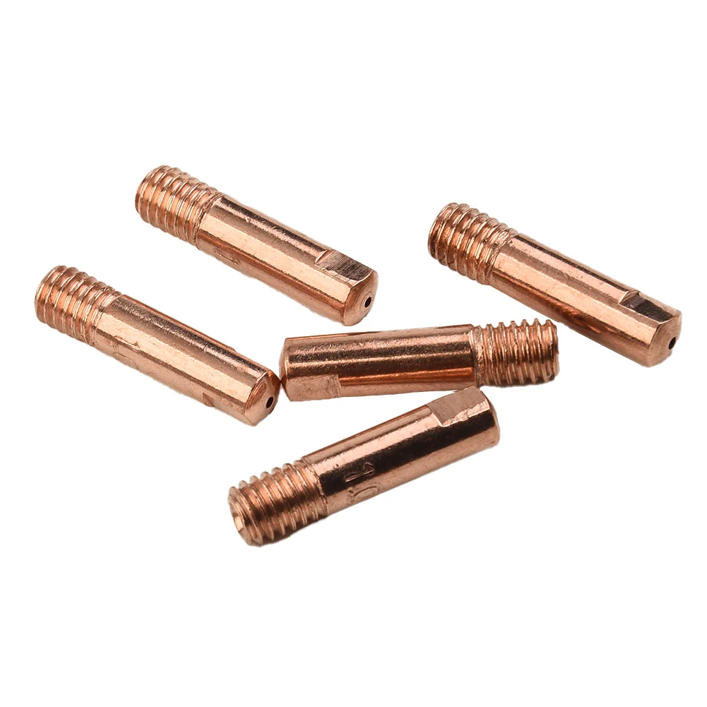 Tips Nozzles Holder Gas Kits Set Copper 25*6mm MB-15AK MIG/MAG M6 Welding Torch 10Pcs 10x Useful Practical New