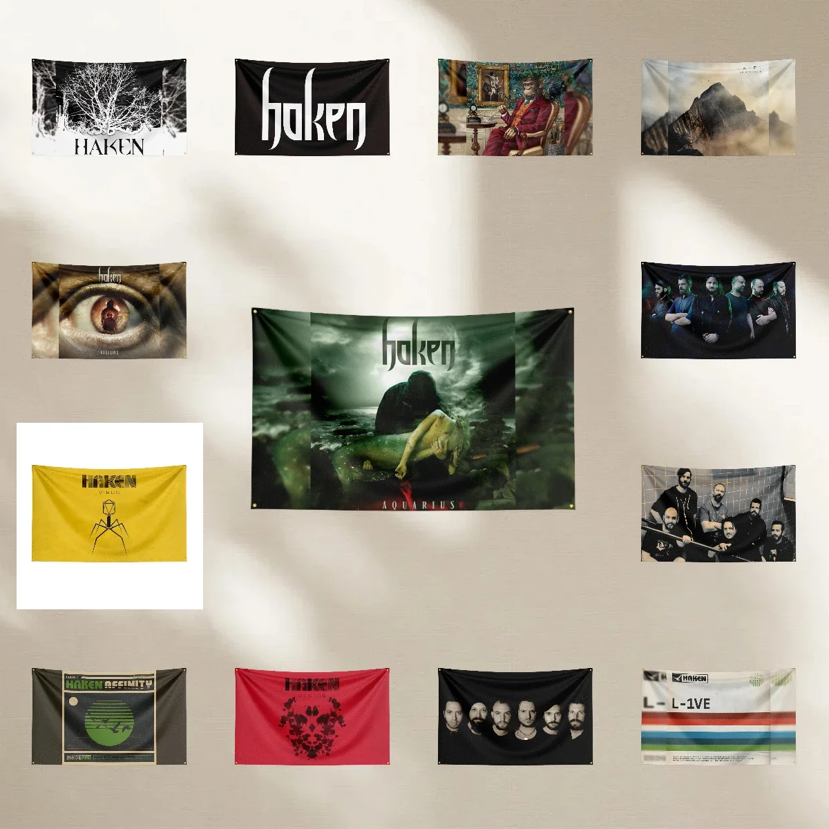 Music Band Flag for H-Ha-ke-n Fans Banner campaign gathering apartment double stitched porch Decor backdrop