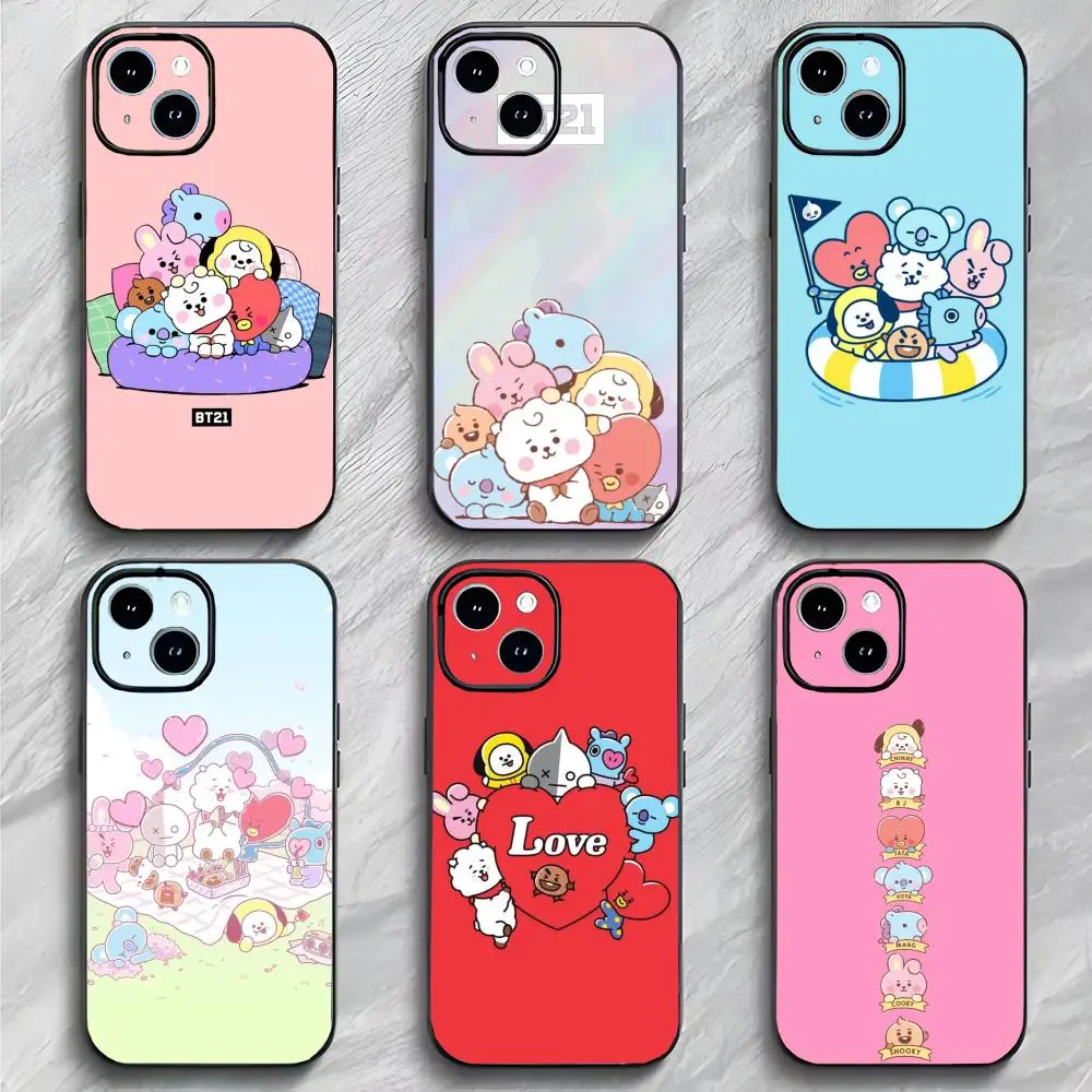 character lovely B-BT21 Phone Case Phone Case Soft Packaging Lightweight For iPhone17 16 15 14 13ProMax