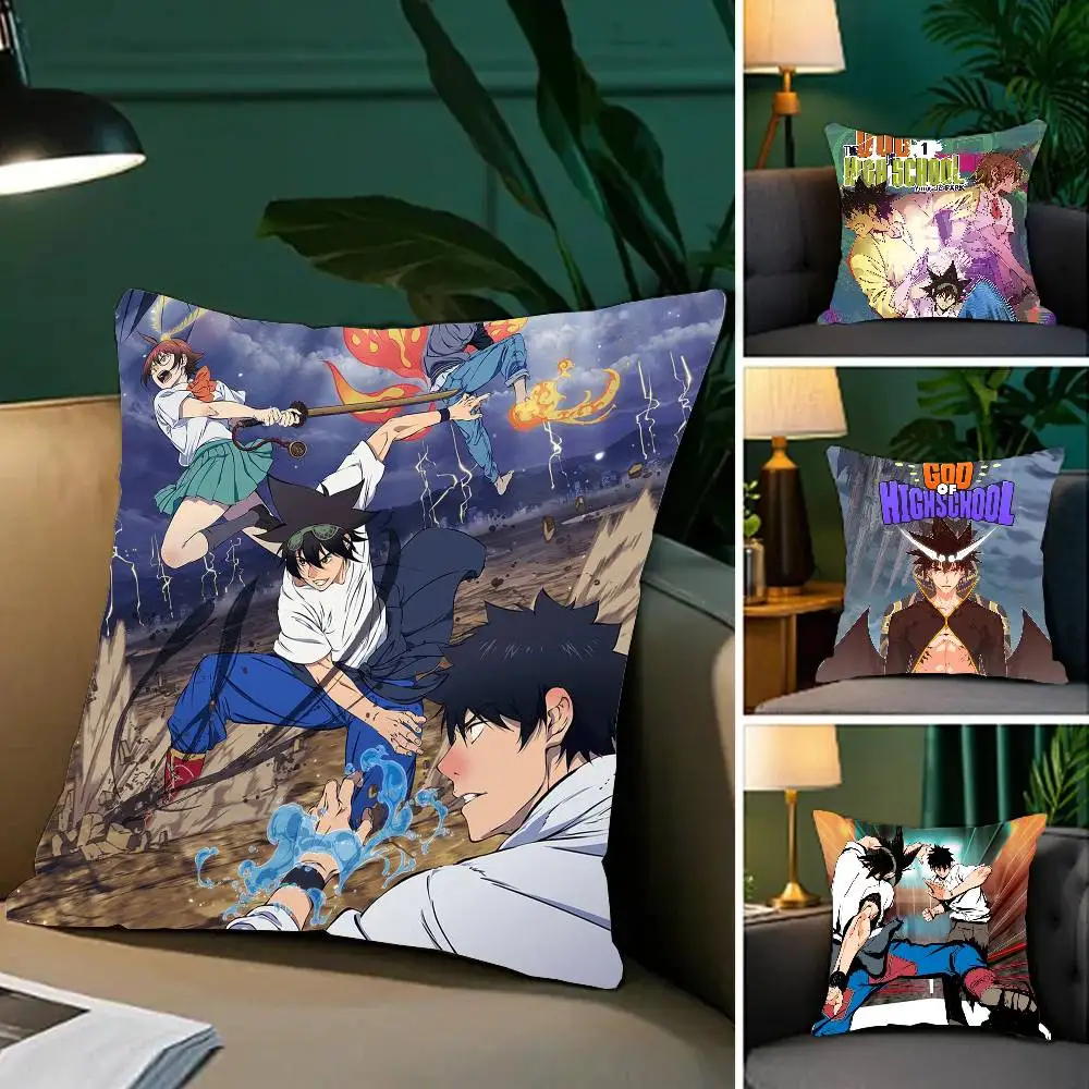 The G-God Of High School Anime Pillow Case Sofa Cushion Cover Room Home Decoration