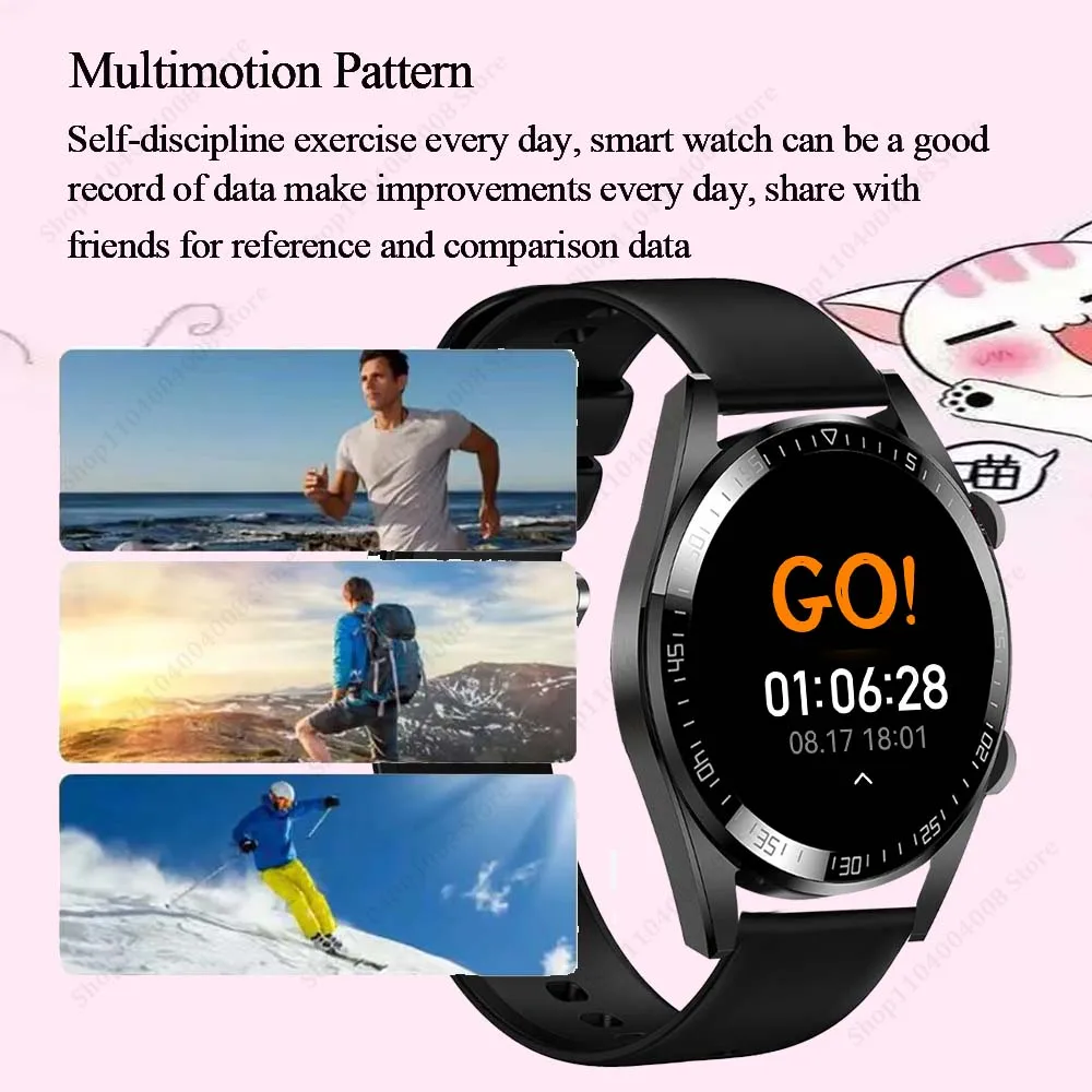 الأعمال Martwatch ساعة Hombre الاتصال اللاسلكي الصحة المقتفي صورة مخصصة 1.52 HD النساء ساعة المرأة حيوية هدية الكريسماس