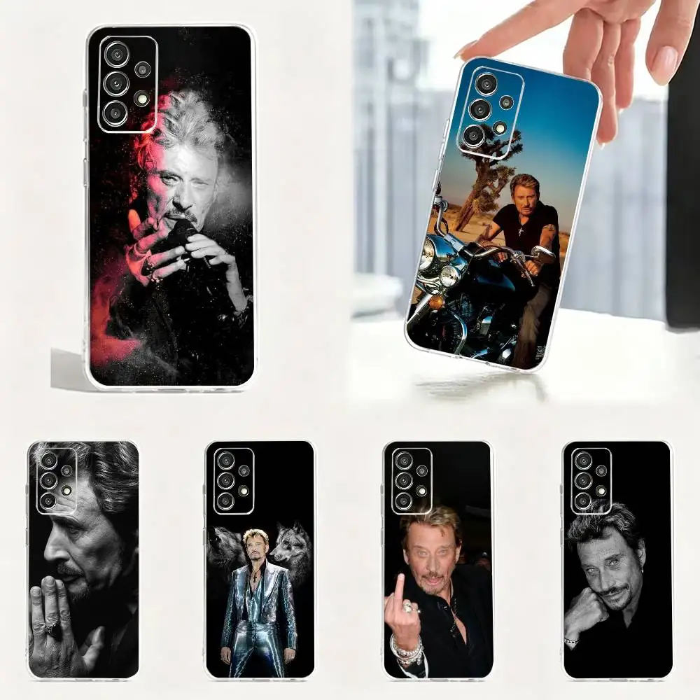 Nanou Johnny Hallyday Music Phone Case Soft Transparent TPU Case For Samsung S25,S24,S21,S22,S23,S30,Ultra,S20,Plus