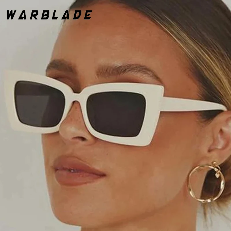 

Trendy Personality Big Frame Cat Eye Women Sunglasses Brand Retro Design Men Sunglass Outdoor Driving Eyewear Summer Shade UV400