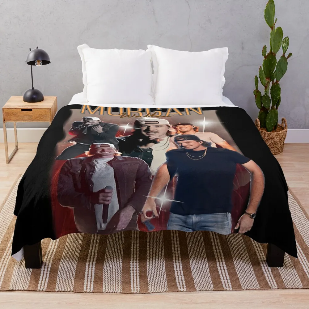 

Morgan Wallen Fan Art: Embracing Country Music Vibes Throw Blanket For Baby Single Hair Blankets