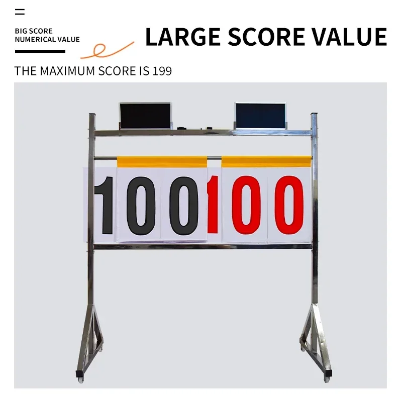 2026 2026 Portable Foldable Scorekeeper for Volleyball Basketball Tennis Table Tennis with Wheels-Court Equipment