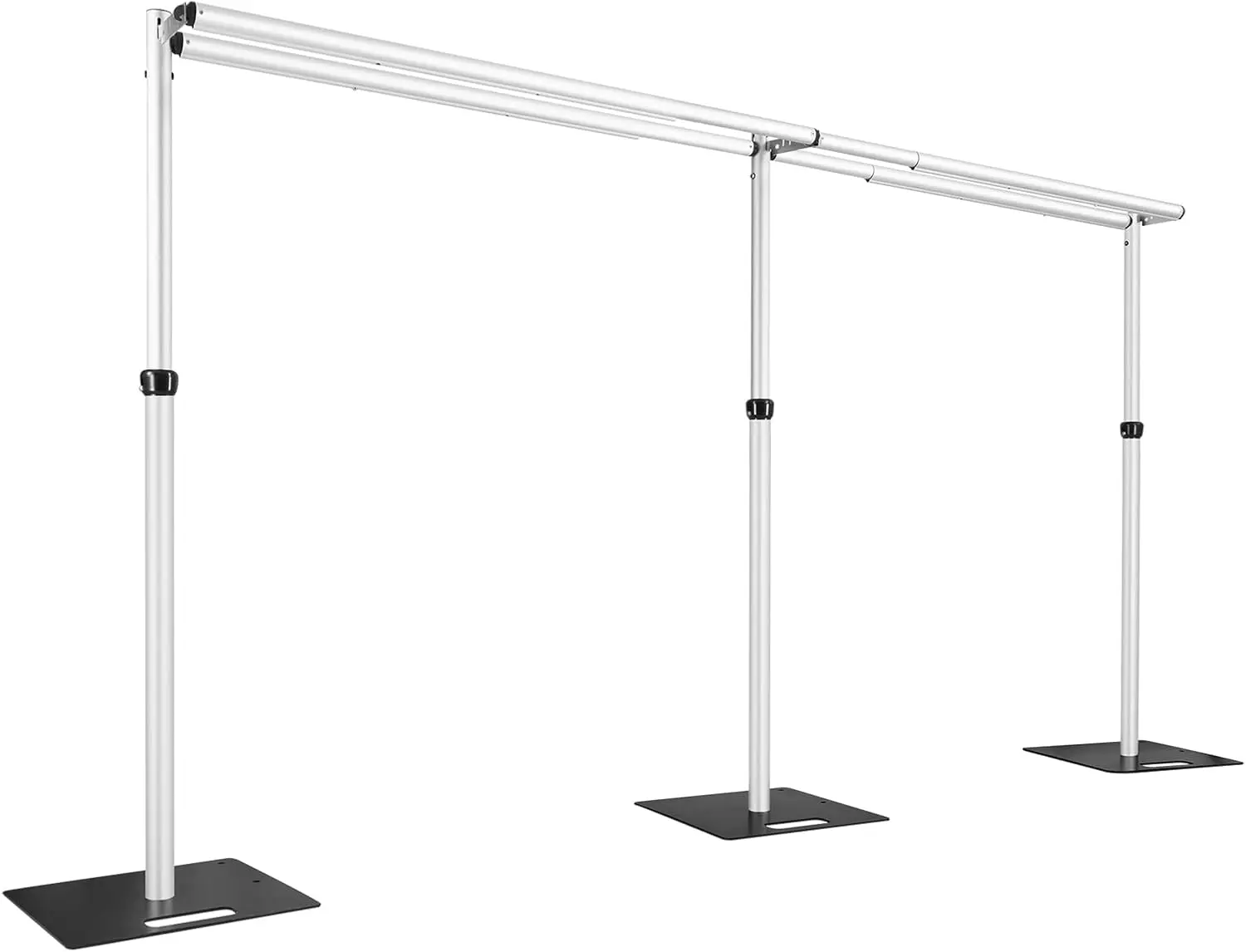 

Heavy Duty Backdrop Stand, 10x20Ft Double Crossbar Pipe and Drape Stand Kit, Adjustable Banner Stand