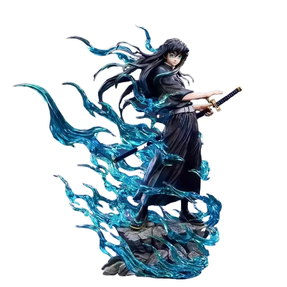 25 cm/9,84 in Anime Dämon Slayer Figur Tokitou Muichirou Action-figuren Pvc Statue Desktop Ornamen Sammlung Modell Spielzeug geschenke