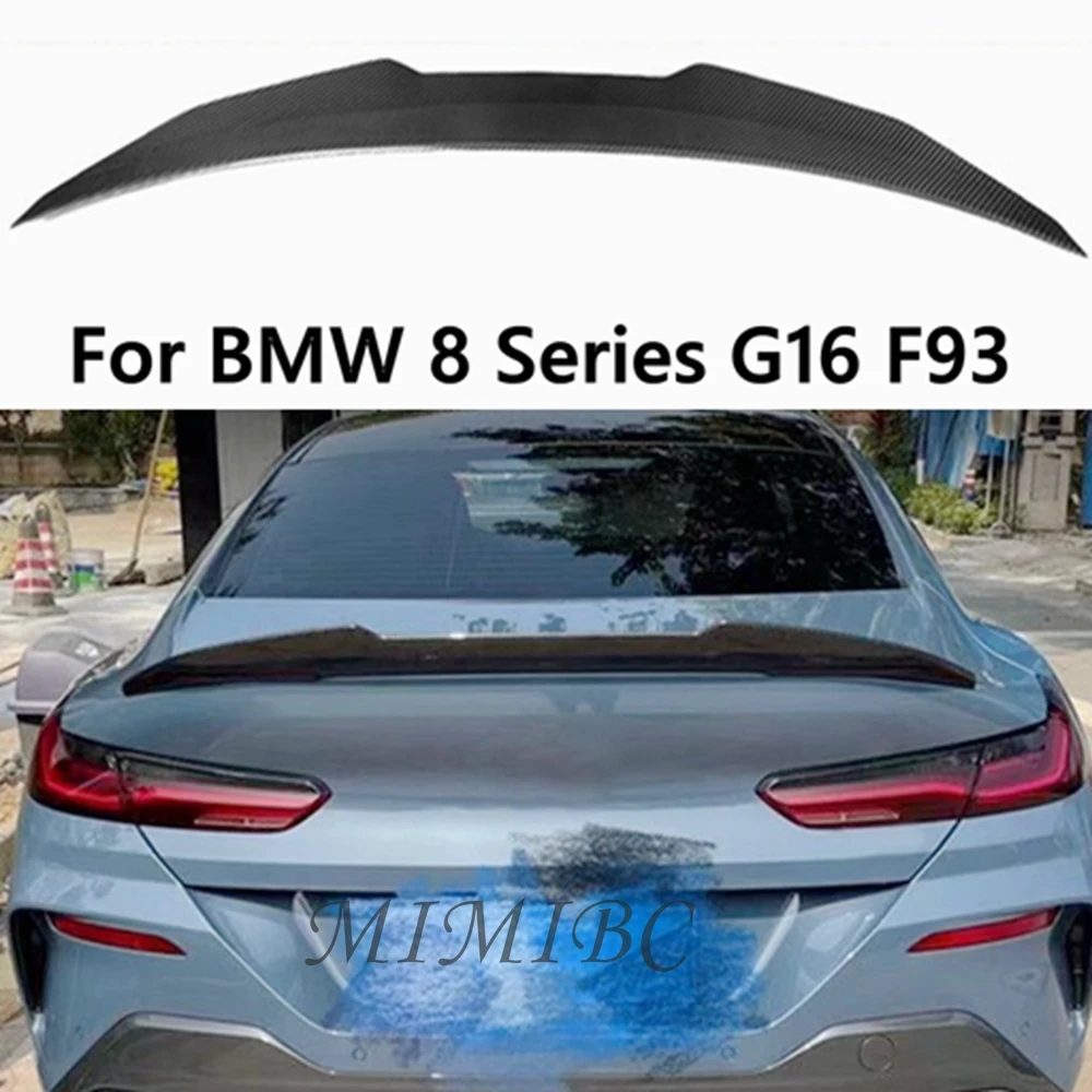 

FOR BMW 8 Series G16 F93 M8 4 Door 2020 2021 2022 2023 PSM style High Quality Carbon Fiber / FRP Gloss black Wing Trunk Spoiler