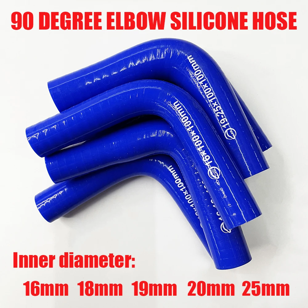 Manguera de codo de silicona de 90 grados, tubo de curva de Joiner de goma para Intercooler, manguera de admisión de aire frío, tubo de modificación de tubo de admisión Turbo