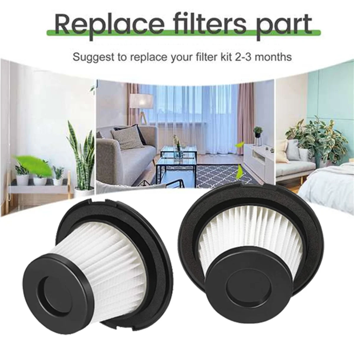 Hot sale 4PCS Vacuum Cleaner Filter Accessory for T6 C17 T1 Handheld Vacuum Cleaner Accessories Replacement Parts