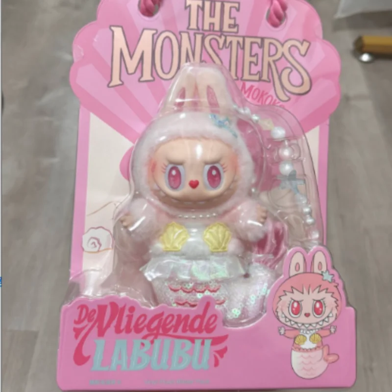 POP MART Devliegende LABUBU THE MONSTERS M0KOKO Mermaid Series Plush Doll Pendant Blind Box Doll Mystery Box Model Toys Anime