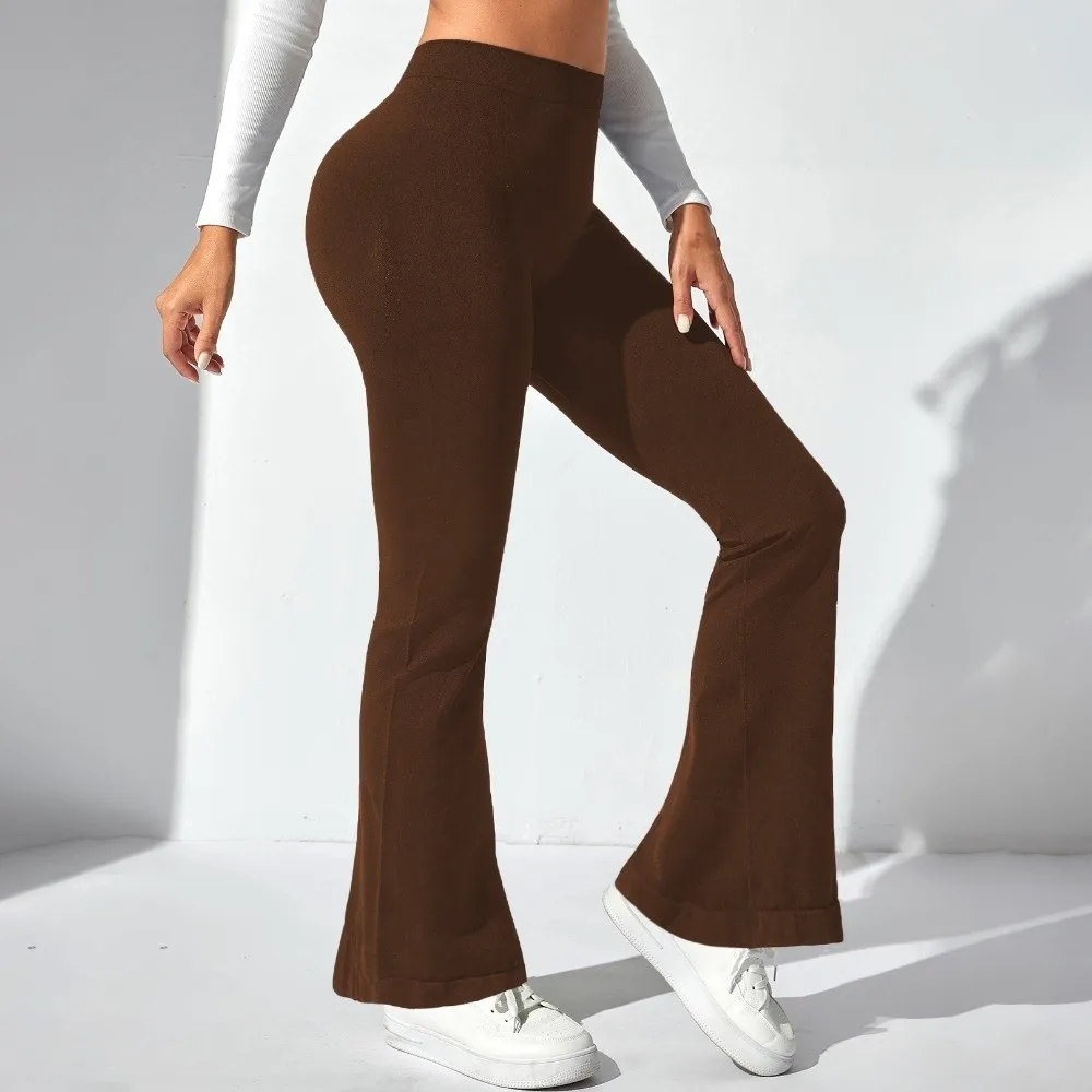 Pantaloni sportivi da yoga a vita V Leggings sportivi elastici a vita alta Leggings da fitness traspiranti ad asciugatura rapida da allenamento