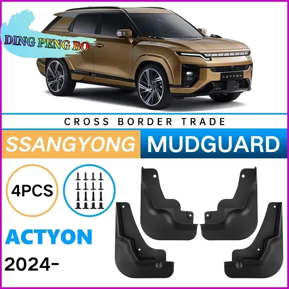 Nuevo guardabarros contra salpicaduras para SsangYong Actyon 2024 2025 guardabarros delanteros y traseros guardabarros protectores de llantas guardabarros