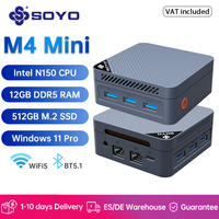 SOYO Mini PC M4 Mini Intel Twin Lake N150 CPU Windows 11 Pro Mini PC 12GB DDR5 512GB RAM WiFi5 BT5.2 Portable Desktop Computer