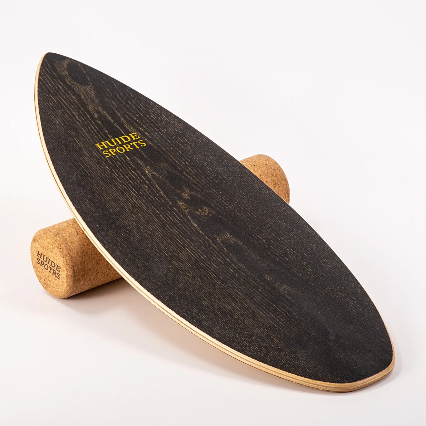 Wholesale Fitness Yoga Curvy Wood Balance Board Wooden Wobble Balance Board For Yoga Fitness