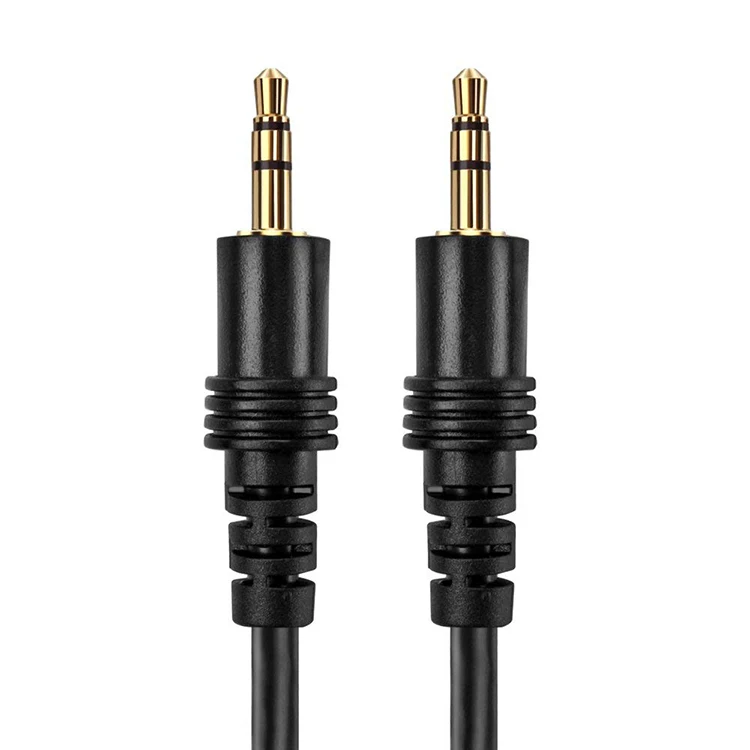 3.5mm Jack Audio Cable Jack Audio Cable Black Male To Male AV Cable 1.4 Meters Headphone Speaker Wire Line