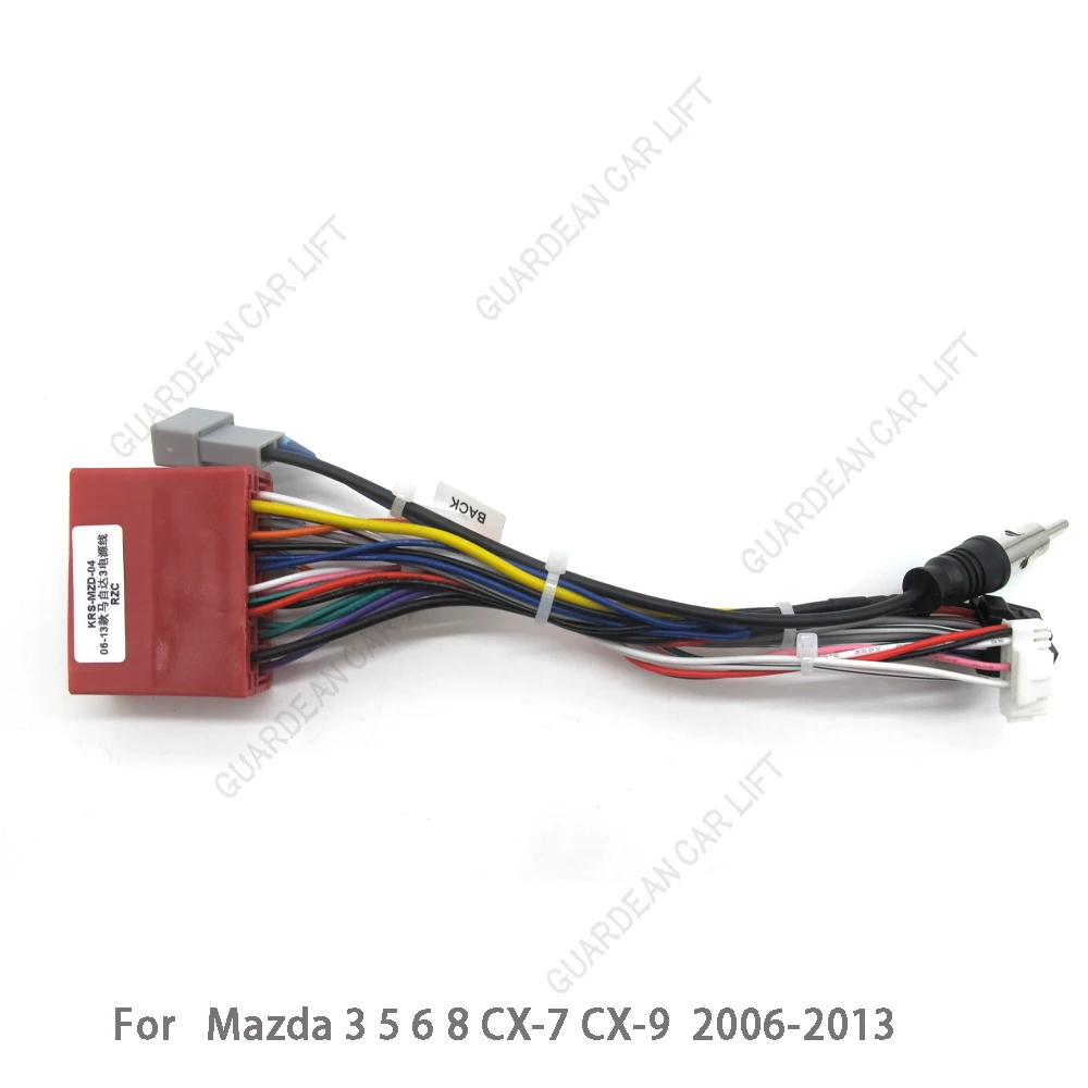 Car Radio Wiring Cable For 2006-2013 Mazda 3 16Pin Harness Adapter With CANBUS Android Stereo Plug