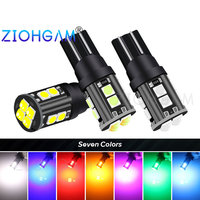 ZIOHGAM 2PCS Super Bright Led W5W T10 Bulb 194 3030 Interior License Plate Dome Indicator Signal Lamp Parking Light White Car