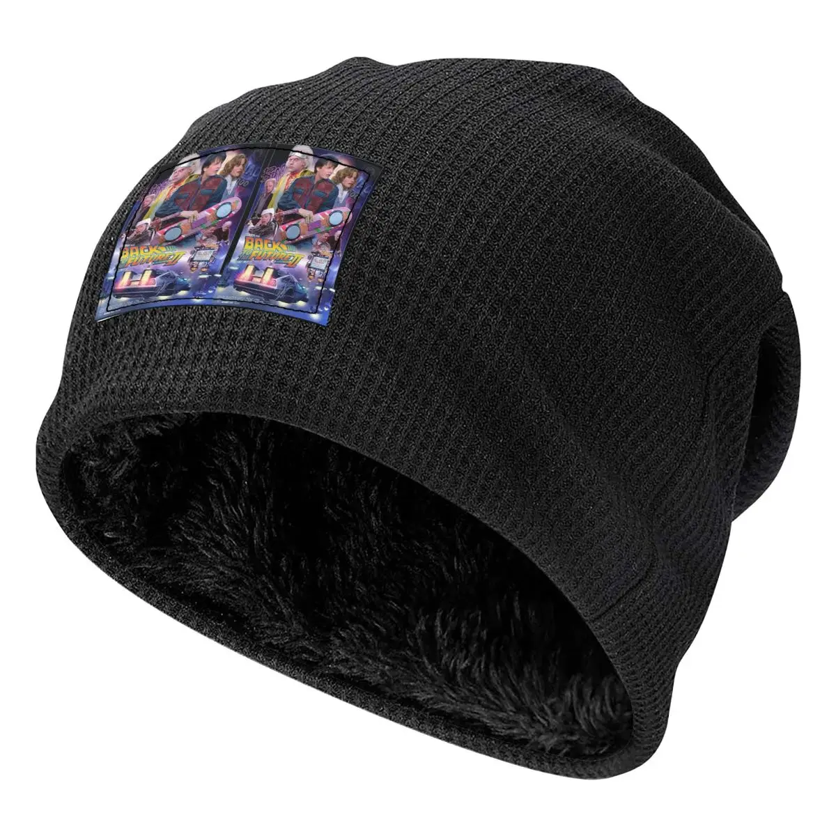 Back To The Future Men Women Adult Beanies Caps Fleece-Lined Bonnet Hat Warm Fashion Autumn Winter Outdoor Skullies Hats