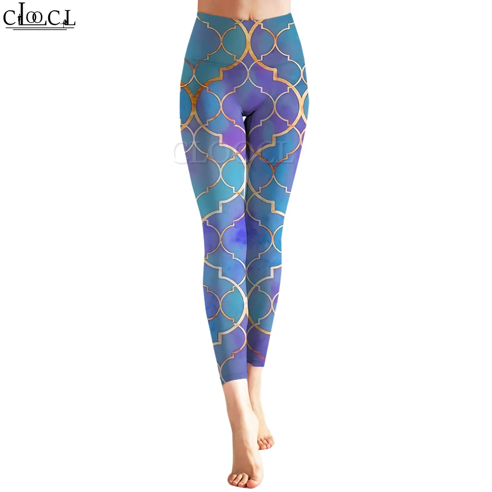 

CLOOCL Women Legging Chinese Pattern 3D Printed Trousers High Waist Buttocks Stretch Fitness Sports Leggings Shaping Exercise