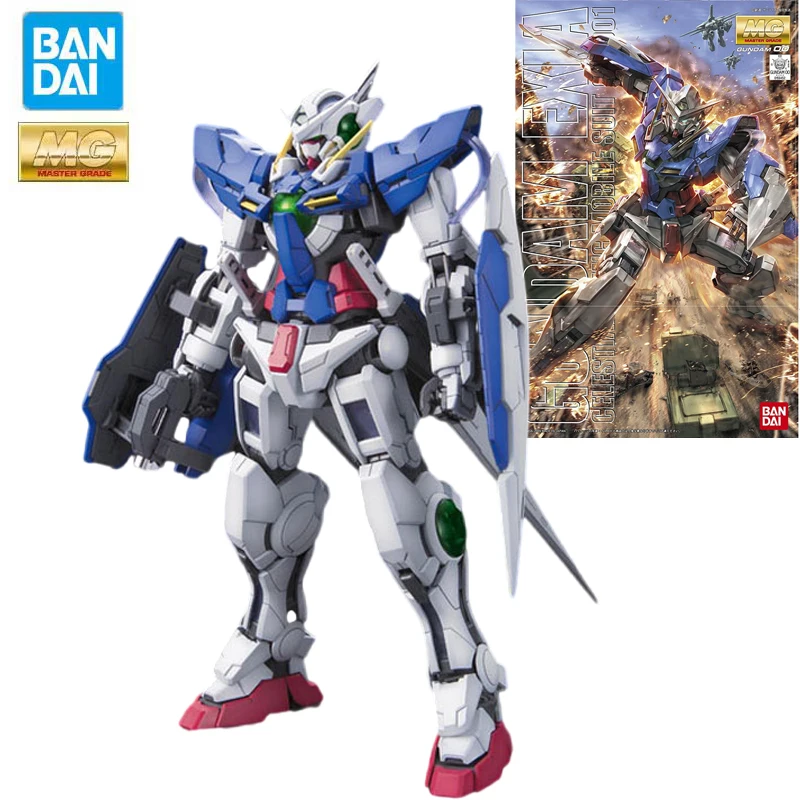 

Bandai Genuine Gundam MG Series Model Garage Kit 1/100 Anime Figure GN-001 Gundam Exia Boy Action Assembly Toy Collection Model