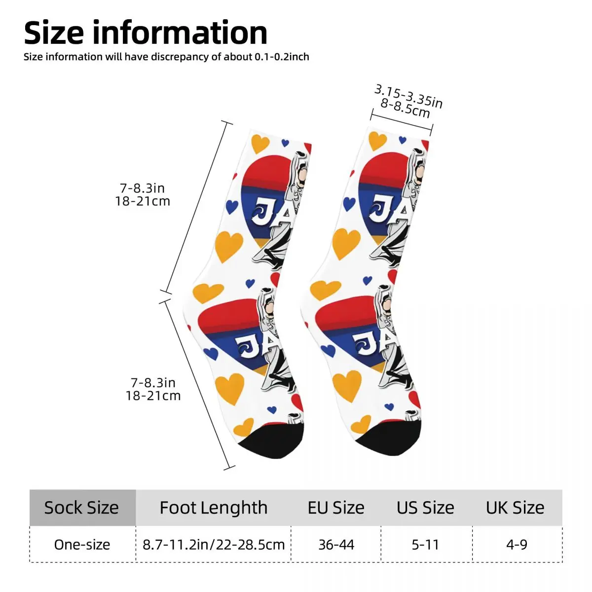 Funny Happy Armenia Eurovision 2024 Men's Socks Vintage Harajuku Ladaniva Hip Hop Novelty Pattern Crew Crazy Sock Gift Printed