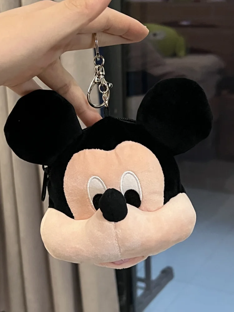 

New Popular Mickey Wallet Pendant Plush Coin Purse Cartoon Anime Kawaii Portable Pendant Keychain Money Bag Custom Gift