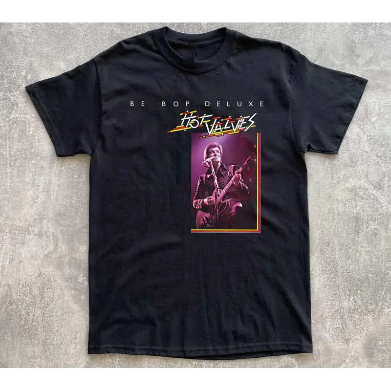 

НОВАЯ черная футболка BE BOP DELUXE HOT VALVES AL83