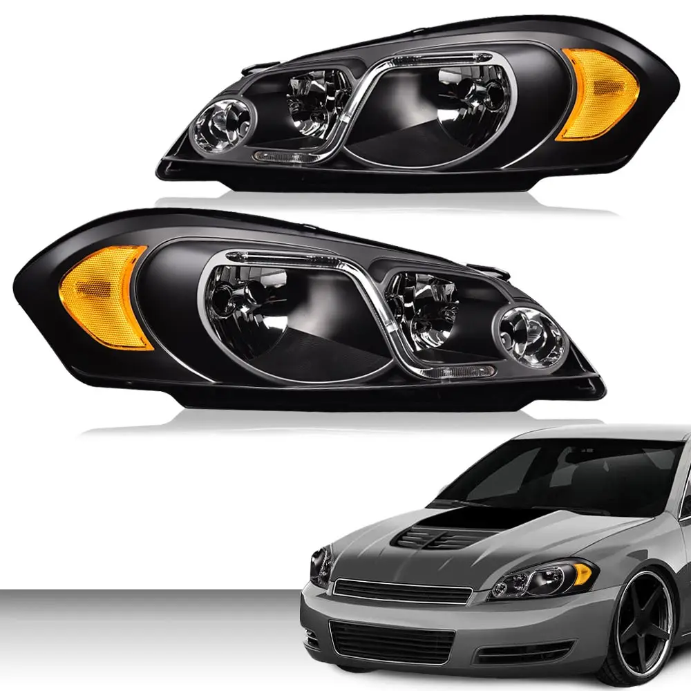 مصابيح أمامية Led Drl متوافقة مع تشيفي مونتي كارلو 2006-2007/شيفي إمبالا 2006-2013/شيفي إمبالا المحدودة 2014-2016 #2