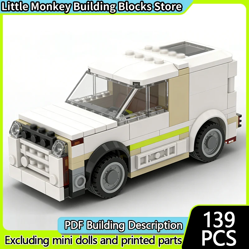 

Speed Racing Car Model MOC Building Bricks Classic Delivery Van Modular Technology Children Holiday Gifts Assemble Toys Suit
