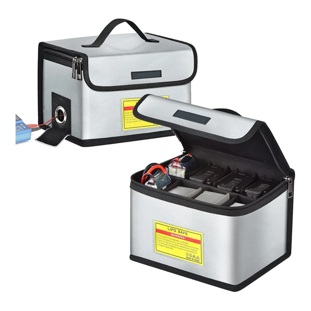 

Fireproof Explosionproof Battery Bag Large Capacity Storage Protective Switch Fireproof Explosionproof Bags