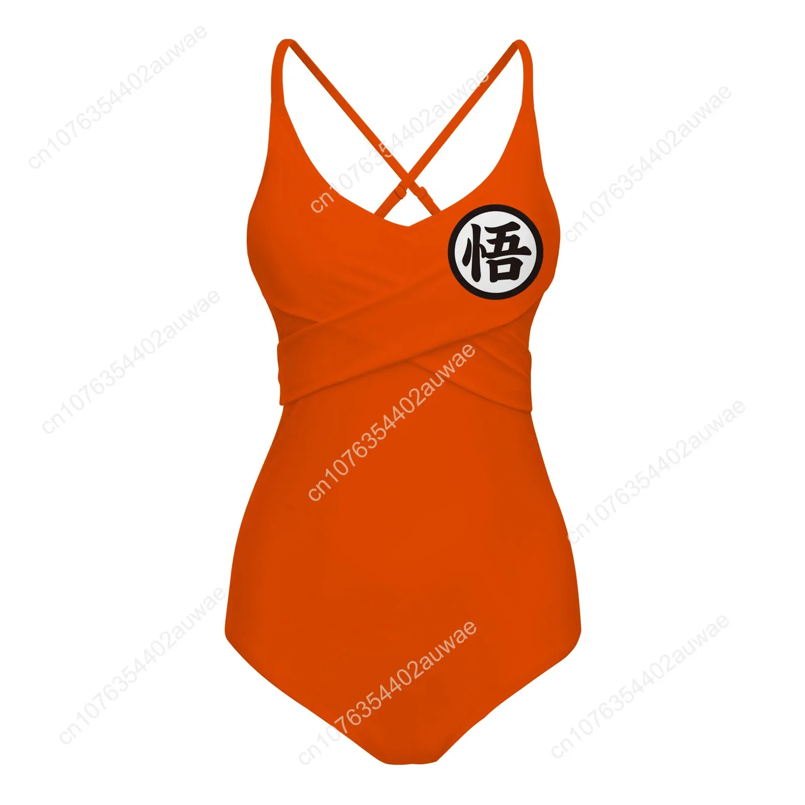 ملابس سباحة نسائية مثيرة بتصميم شخصية غوكو من دراغون بول، بيكيني مخصص للشاطئ