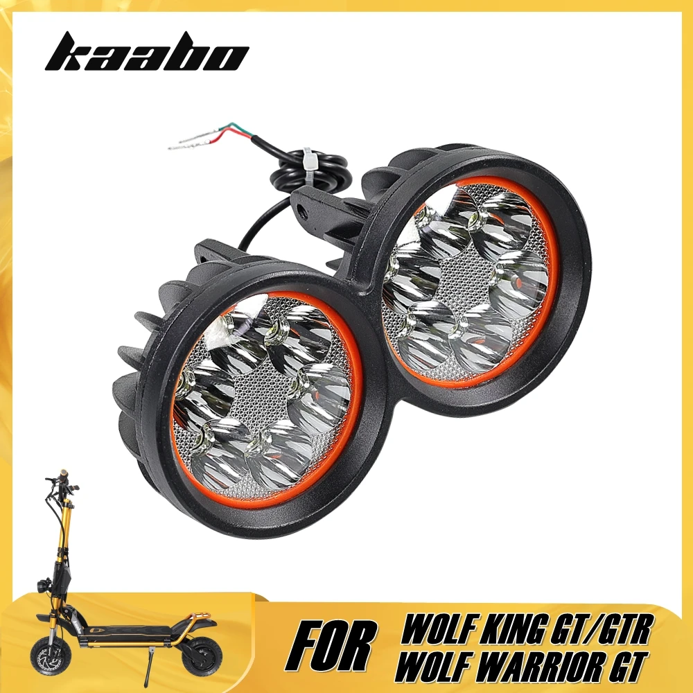 

Front Headlight for KAABO WOLF KING GTR WOLF KING GT PRO & PRO+ WOLF WARRIOR GT PRO & PRO+ Electric Scooter LED Lamp Head Light