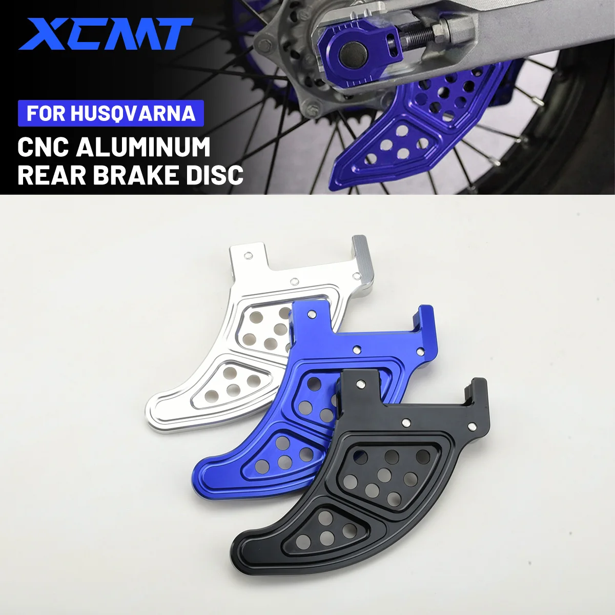 

Motorcycle Rear Disc Protector For Husqvarna TE FE TX FX 125-501 TC FC 2018 TEi FEi Magura Brake Guard Cover CNC Aluminum Parts