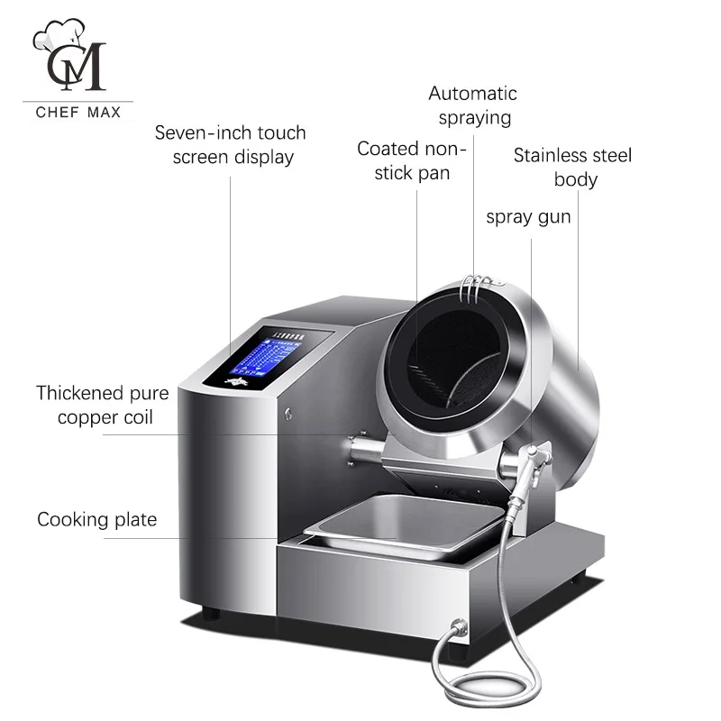 Commercial Custom 5000W Multifunction Intelligent Stir Fry Machine Automatic Fanlai Cooking Machine