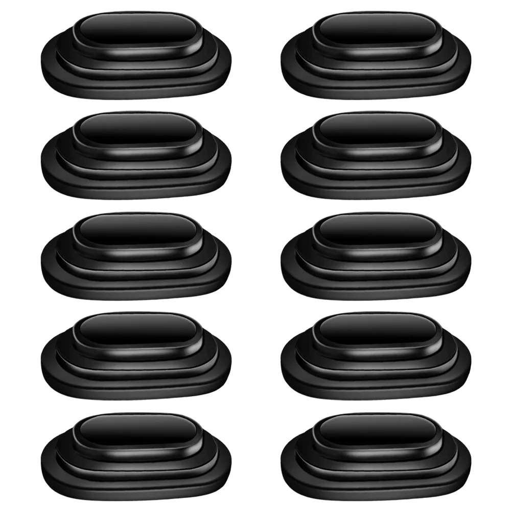 10 pçs porta absorvente junta pára-choques rack de bicicleta para protetor do carro guardas amortecimento sílica gel acessórios almofada absorvente