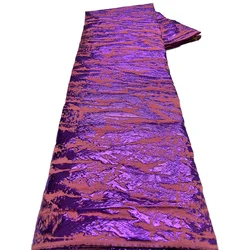 African Tulle Lace Fabric 2025 Satin Nigerian Brocade Gild Jacquard Lace Fabric For Sewing Wedding Party Dress Women Cloth