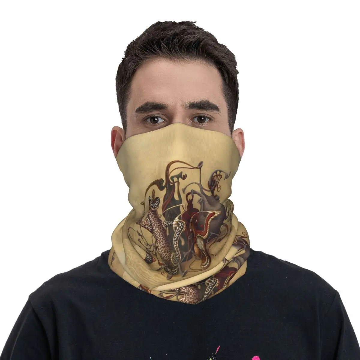 Theatrical Culture Scarf Neckerchief Neck Face Mask Polyester